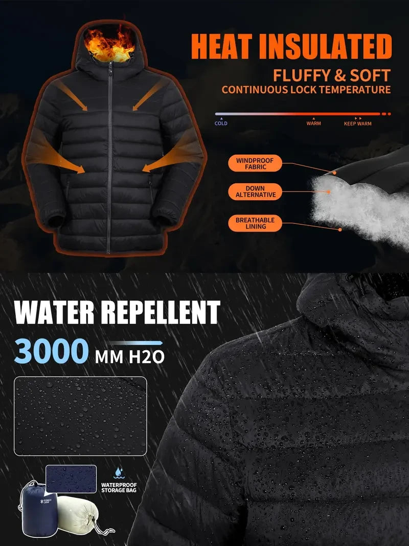 Lightweight Hooded Puffer Jacket