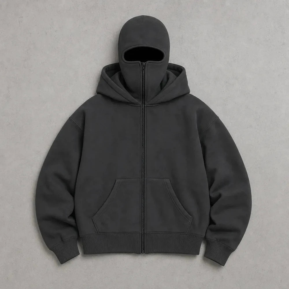 Anti Social Balaclava Zip-Up Hoodie