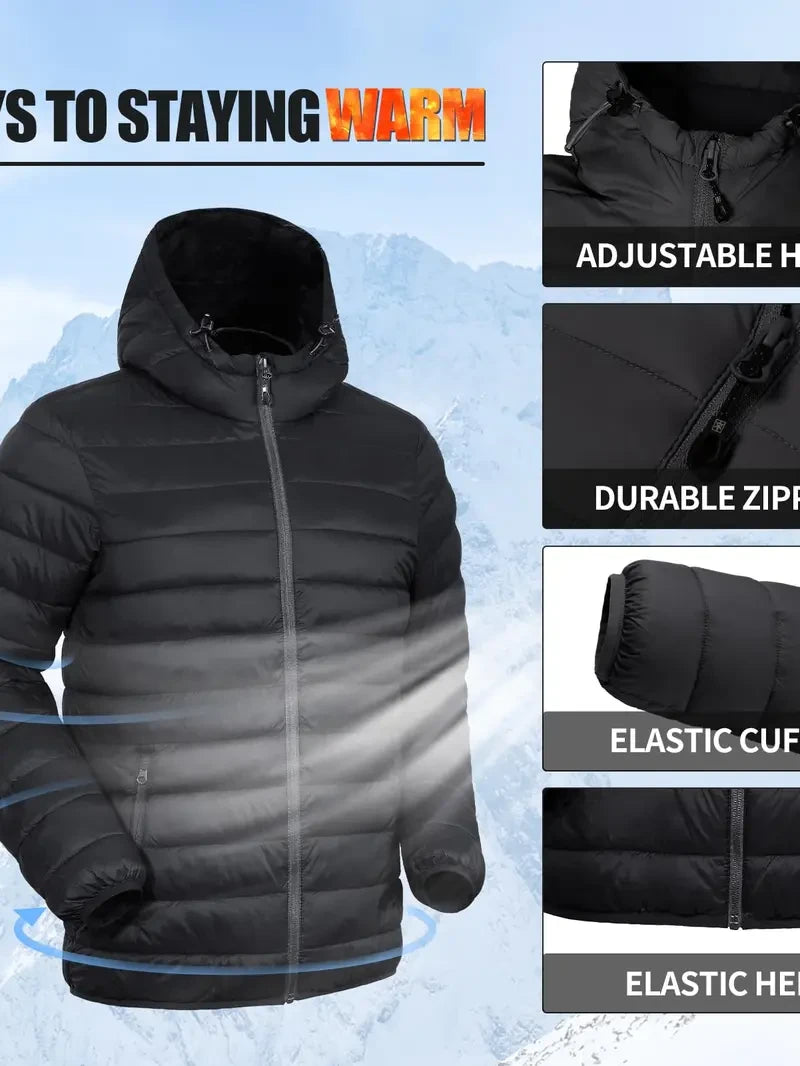 Lightweight Hooded Puffer Jacket